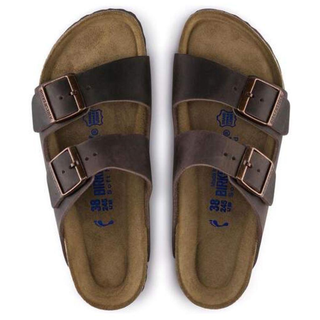 Birkenstock Men's Arizona Soft Footbed Oiled Leather Sandals